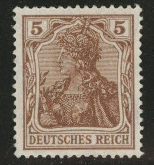 Germany Scott 118 MH* 1920 Germania stamp