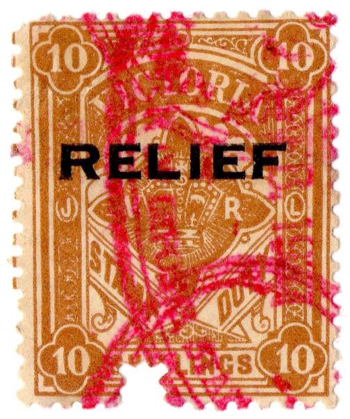 (I.B) Australia - Victoria Revenue : Relief Tax 10/-