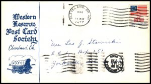 US Western Reserve Post Card Society 1977 Cover