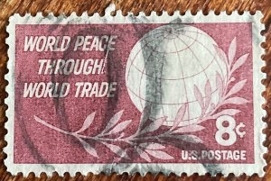 US #1129 Used Single World Peace Through World Trade SCV $.25 L28