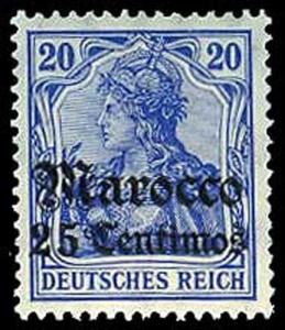 GERMAN OFFICES IN MOROCCO 36  Mint (ID # 35487)