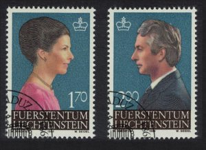 Liechtenstein Princess Marie Crown Prince Hans Adam 2v 1984 CTO SG#856-857