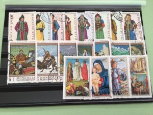 Mongolia Costume & Culture cancelled stamps Ref A9113