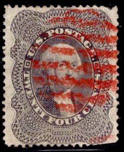 US Stamp #37 USED 24c Washington SCV $375.