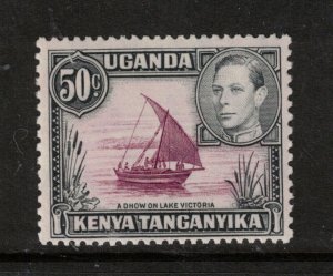 Kenya Uganda Tanganyika SG #144c Very Fine Never Hinged Brown Purple & Black