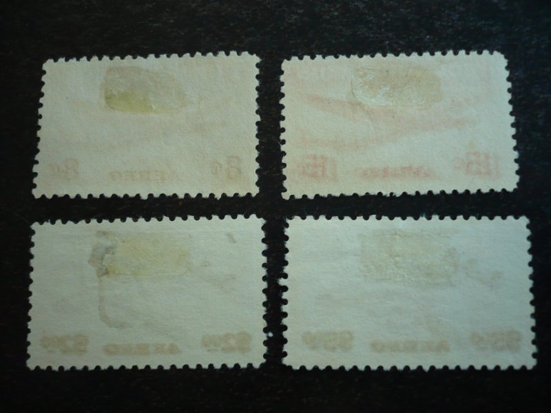 Stamps - Cuba - Scott#C75-C78 - Used Set of 4 Air Mail Stamps