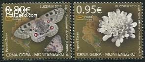 Montenegro 2013, Flora & fauna 2v, MNH