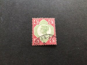 GB Queen Victoria 1887 4 & half penny stamps  A16553