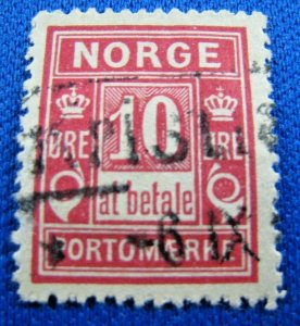 NORWAY 1889  -  SCOTT # J3a   USED    (V2n8)