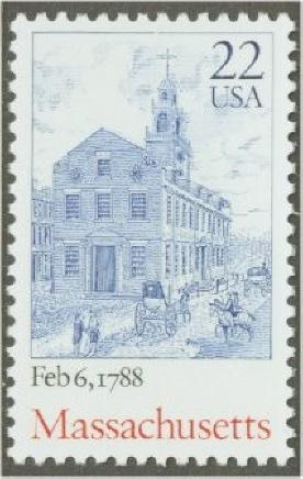 2341 Massachusetts F-VF MNH single stamp