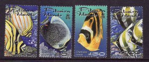 Pitcairn Is.-Sc#543-6- id12-unused NH set-Marine Life-Tropical Fish-2001-