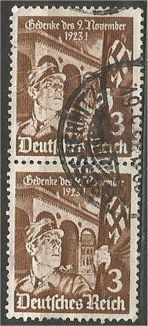 GERMANY, 1935, used 3pf, 1st Hitler “Putsch” Scott 467