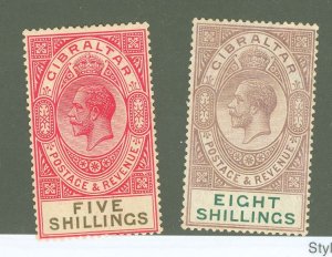 Gibraltar #89-90 Unused Single