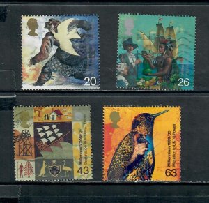 G.B 1999 COMMEMORATIVES  SET THE SETTLER'S TALE USED  h 170221