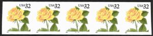 Sc 3054  32¢ Yellow Rose SA PNC/5 #2333, MNH
