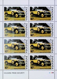 1986 Rolls-Royce Vintage Car Centenary of Motoring Tanzania MNH** Sheet X417-