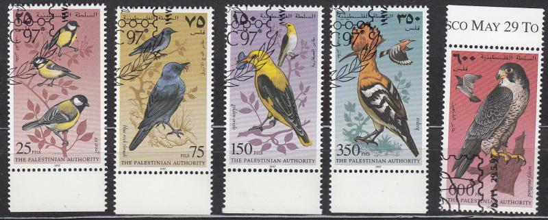 Palestine Authority - 1996 Birds Fauna Sc# 61/65  - (1331)