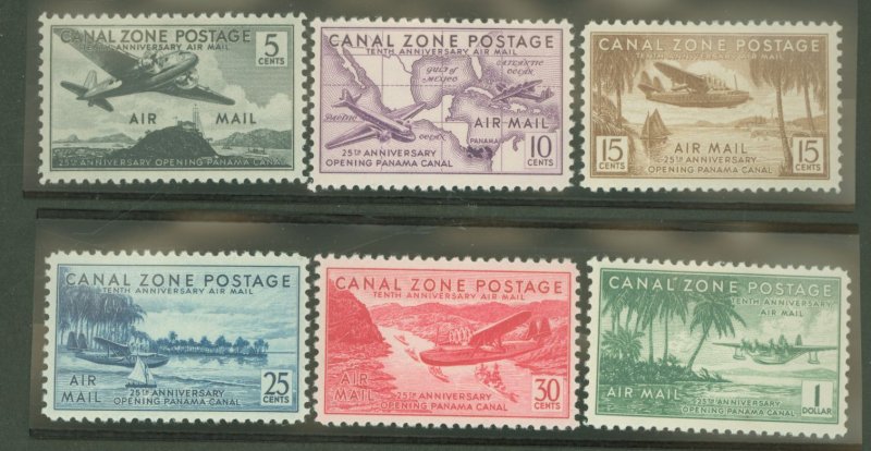 Canal Zone #C15-20  Single (Complete Set)
