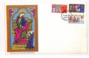 GB FDC Wales Bethlehem Carmarthen Christmas Issue Cover PTS 1969 BB207