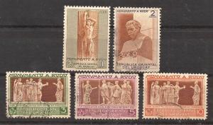 Uruguay  #  556 - 60  used