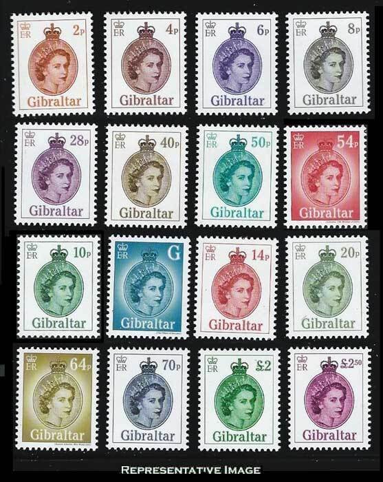 Gibraltar Scott 1420-1435 Mint never hinged.