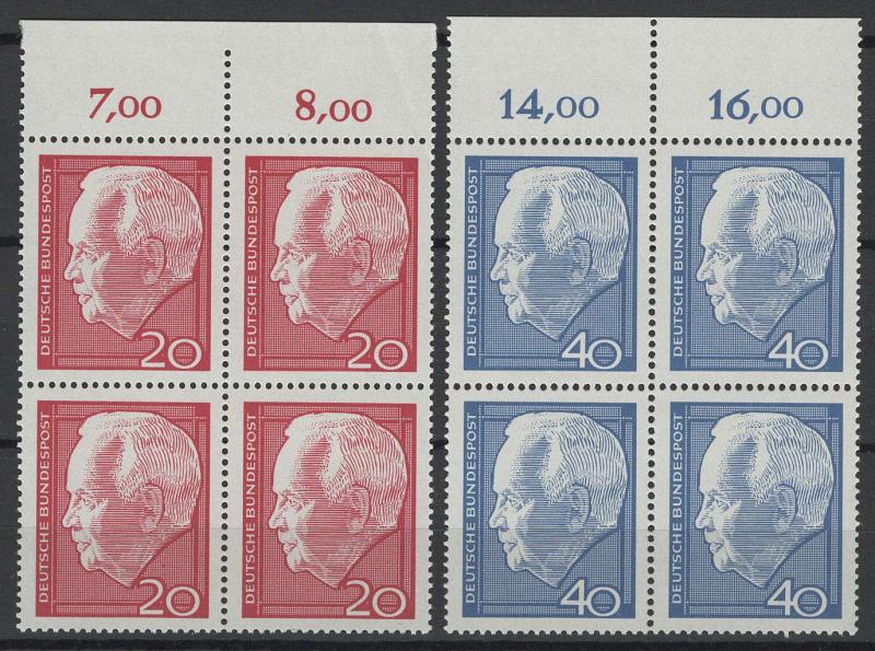 Germany Bund Scott # 881 - 882, mint nh, b/4