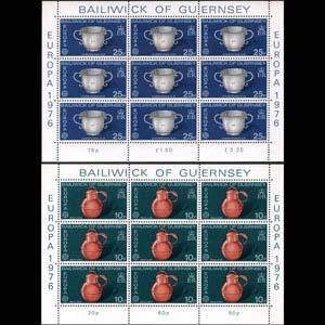 GUERNSEY 1976 - Scott# 135a-6a Sheet Europa NH