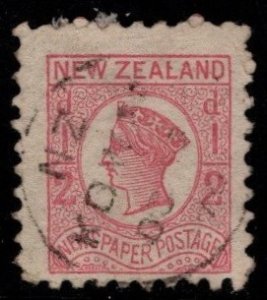 1873 New Zealand Scott #- P1  1/2 Pence Newspaper Stamp Perf 10 Used
