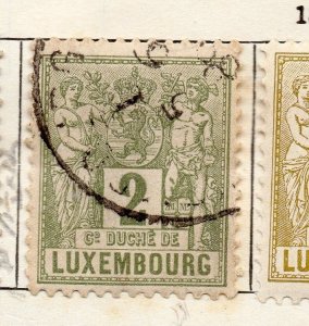 Luxemburg 1882 Early Issue Fine Used 2c. 301145