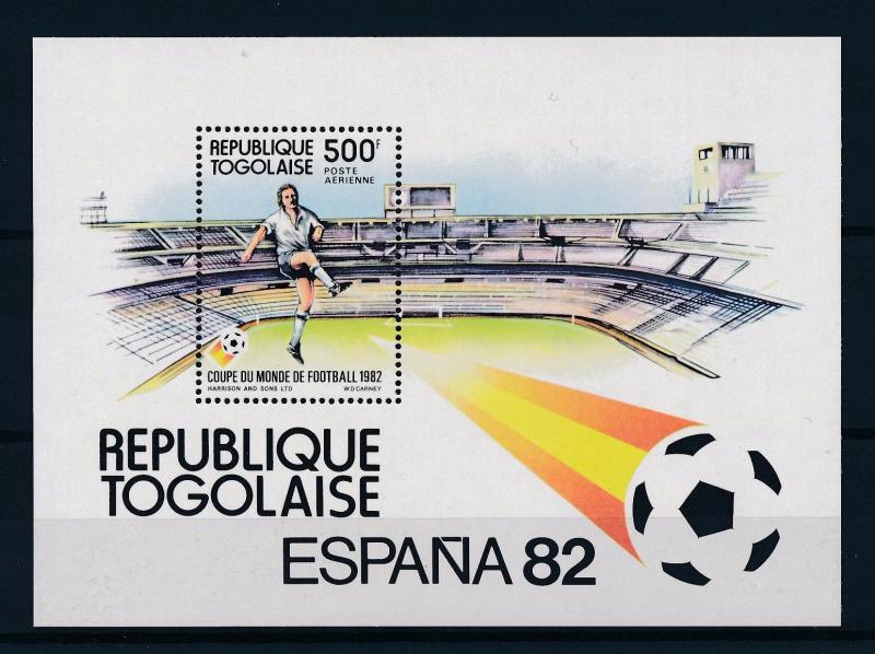 [59486] Togo 1982 World Cup Soccer Football Spain MNH Sheet