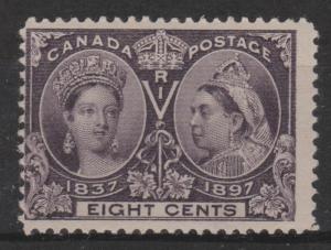 Canada 1897 Jubilee 8c Dark Violet Sc#56 Fine Mint