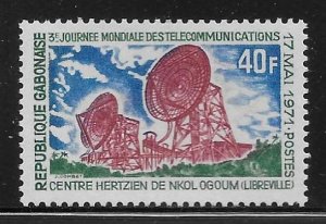 Gabon 276 1971 World Telecommunications Day single MNH 2021 Scott c.v. $0.90