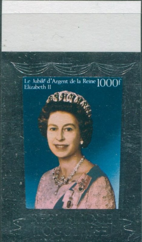 Togo 1977 SG1179 1000f QEII Silver Jubilee imperf MNH