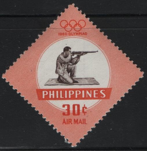 PHILIPPINES, C85, HINGED, 1960, Olympic type of regular issue