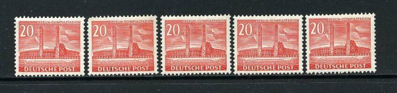 Germany Berlin Stamps # 9N102 XF MNH Set of 5