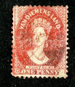 1864  Tasmania Sc.# 29a U p12 cv $40  (110 BCXX )