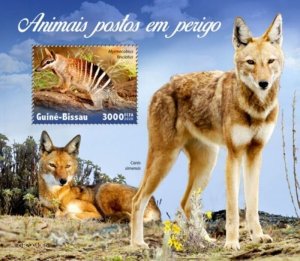 Guinea-Bissau - 2020 Endangered Species - Stamp Souvenir Sheet - GB200406b