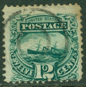 EDW1949SELL : USA 1869 Scott #117 Used. Light cancel. Catalog $140.00.