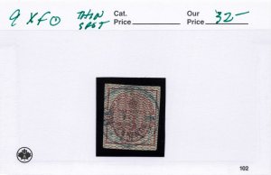 HANOVER  9  XF   USED   THIN SPOT
