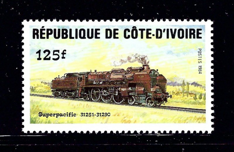 Ivory Coast 724 MNH 1984 Locomotive         (P110)