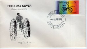 STAFFA-SCOTLAND  BICYCLE 10P FDC  FDC13230