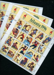 US Scott 3068 Atlanta Olympics 1996 Three Sheets of 20 32c Mint (WHOLESALE)