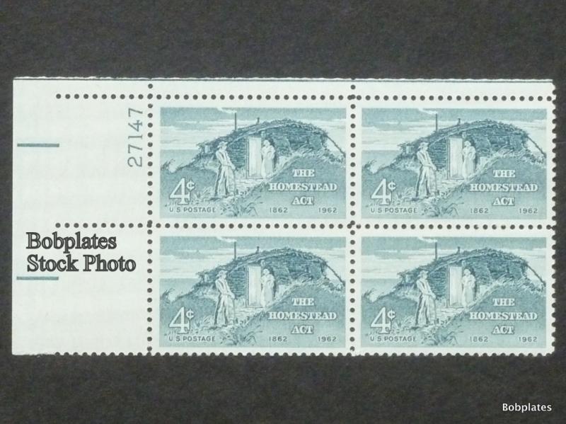 #1198 Homestead Upper Left  Plate Block 27148 F-VF NH