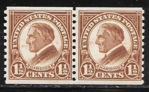 USA 598: 1.5c Harding, MLH, F-VF