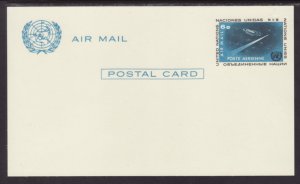 UN New York UXC4 Space Postal Card Unused VF