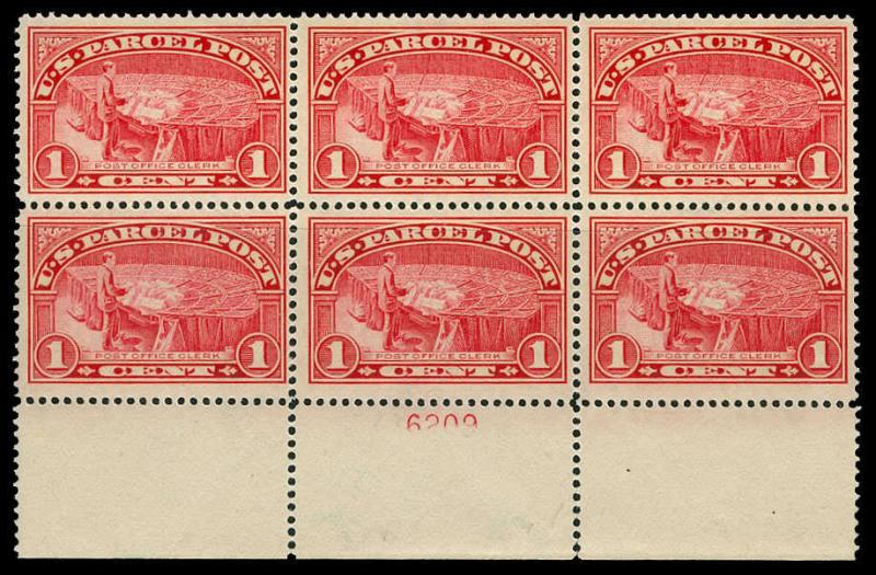 momen: US Stamps #Q1 Mint OG Plate Block of 6