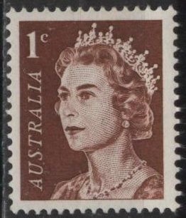 Australia 394 (mh) 1c Elizabeth II, red brn (1966)