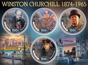 Stamps. Winston Churchill  2023 year 1+1 sheets NEW