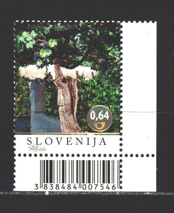 Slovenia. 2014. 1055 from the series. Grapes, flora. MNH. 