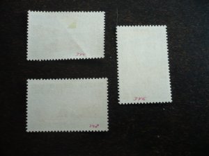 Stamps - Afars & Issas - Scott# 344,346,348- Mint Hinged Partial Set of 3 Stamps